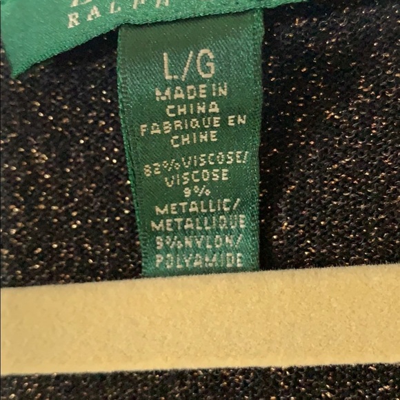 Lauren Ralph Lauren Long Sleeve Black/Gold - Picture 4 of 6